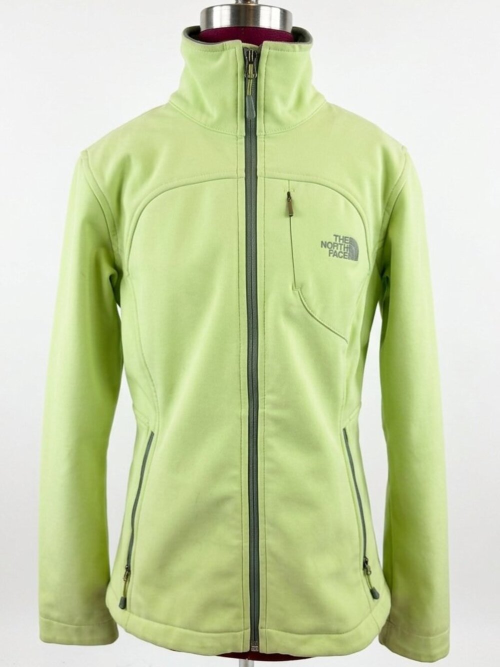 The North Face Women's "Apex Barrier" Soft Shell Jacket in Lime Green - Size S